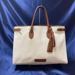 Ralph Lauren ラルフローレン トートバッグ キャンバス ベージュ