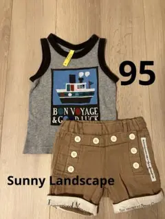 Sunny Landscape 95サイズ タンクトップ＆ショートパンツセット