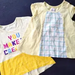 イエロー Tシャツ ユニクロ　ブランシェス
