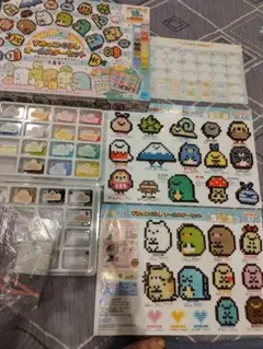 パーラービーズすみっコぐらしオールスターセット完成品&追加ビーズ付き