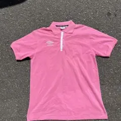 00s UMBRO アンブロ ポロシャツ 鹿の子 archive ピンク y2k