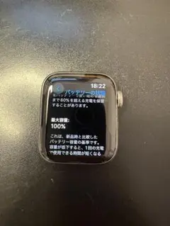 bat.100% Apple Watch6 40mmセルラーモデル ステンレス