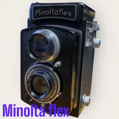 KONICA MINOLTA - アンティークカメラ MinoltaFlex アンティーク雑貨 minolta flex(ミノルタ フレックス) 二眼