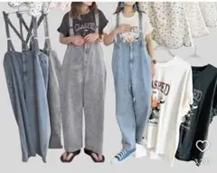 しまむら　フィッシャーマンデニムパンツ