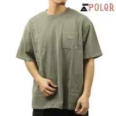 POLER クルーネック 半袖Tシャツ PRM PIGMENT DYE TEE