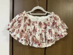 LIZLISA リズリサ レトロ スカートY2K ローズ 薔薇柄 平成ギャル