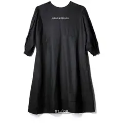 【試着のみ】DEAN＆DELUCA×BEAMS COUTURE　割烹着ドレス　黒 DEAN & DELUCA - DEAN＆DELUCA×BEAMS COUTURE 割烹着ドレス