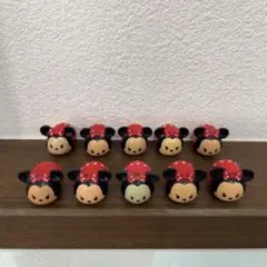 【 10個 】ツムツム バスボール 赤 ミニー×10 ディズニー マスコット