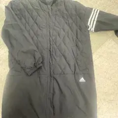 adidas グレー キルティングジャケット