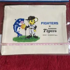 日本ハムファイターズ＆阪神タイガース 2025 交流戦トラッキーしゃけまるポーチ