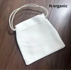 【未使用に近い】Norganic Nオーガニック ミニバッグ 巾着バッグ 白