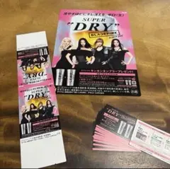 BLACKPINK SUPER DRY ポスター 、テーブルテント、抽選券10枚