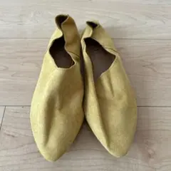 イエロースエードモカシン Lサイズ