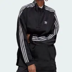 【タグ付】 adidas originals サテン ジャージ ジャケット 黒