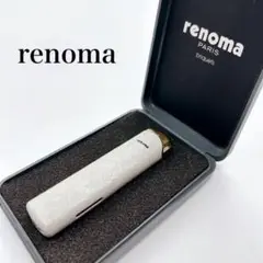 renoma レノマ ホワイト スリム型 ライター ケース付き