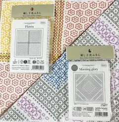 8オリムパス刺し子花ふきん布パック2個セット