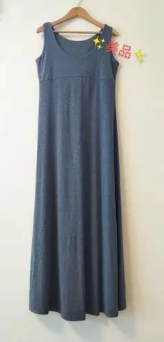 美品 ✨ ロングワンピース グレー ベルタ ノースリーブ マキシ