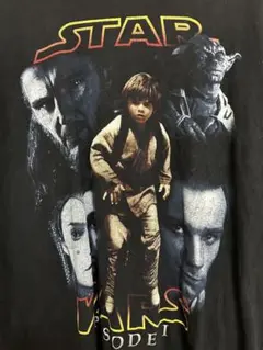 極希少80s特価!スターウォーズエピソード1ファントム・メナスアナキンtシャツ