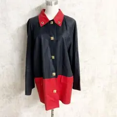 ニナリッチ Nina Ricci スプリングコート バイカラー
