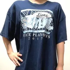 ギルダン Tシャツ SOfTbaLL ネイビー 紺色 XL 古着