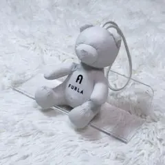 美品✨ FURLA フルラ チャーム クマ ストラップ ぬいぐるみ