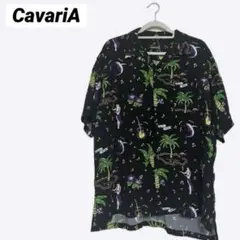 新品タグ付き キャバリア CAVARIA ハワイ アロハ シャツ 柄物 ヤシの木