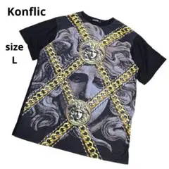 希少 コンフィリック Konflic デザイン Tシャツ USA製 メデューサ