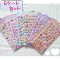 カラフルネイルシール6ツートセット