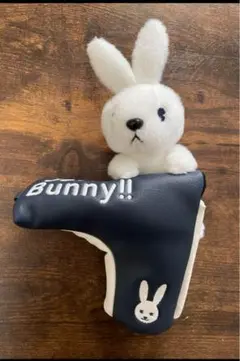 美品✨️✨️JACK BUNNY!! ウサギ パター用ヘッドカバー✨️ ネイビー