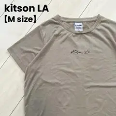 【kitson LA】 レディース　半袖Tシャツ　ベージュ　胸プリント　さらさら