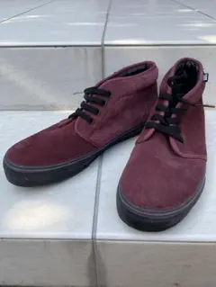 vans V49SCL 28cm バーガンディ スエード ハイカットスニーカー