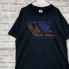 USA製90sヴィンテージTシャツ！シングルステッチ　ブラック半袖古着L714