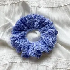 編み物　ハンドメイド　シュシュ
