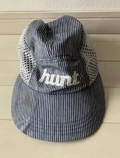 中古★hunt stored×MMAコラボ商品 ヒッコリー柄古着風キャップ