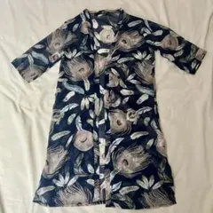 【美品】シアーシャツ ロングシャツ【F】