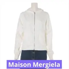 確実正規品 メゾンマルジェラ Maison Mergiela ロゴフーディXS白