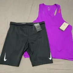 XL ナイキ エアロスイフト ランニングウェア ハーフタイツ 上下セット