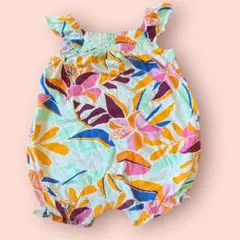 Carter’s カーターズ　アメリカ服　花柄ロンパース フリル付き　ロンパース