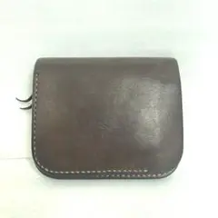 【T】RHYTHMOS リュトモス 二つ折り 革財布 メンズ ブラウン