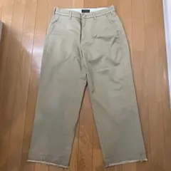 LEVI'S STA-PREST チノパン ベージュ　裾切りっぱなし