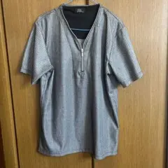 MITEX ストライプ 半袖シャツ LL