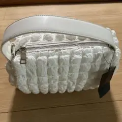 ホワイト クッションバッグ　SpRay
