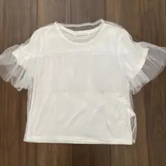 重ね着レースTシャツ