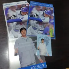 大谷翔平 クリアファイル ３枚＆ポストカードセット　伊藤園　ECCジュニア