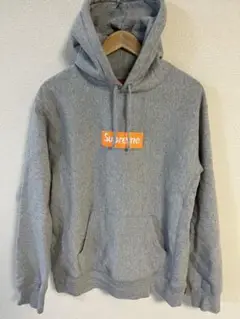 Supreme 2017A/W BOXロゴパーカー L グレー 美品