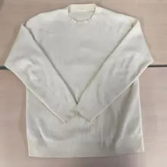 ユニクロ　ニット　白L
