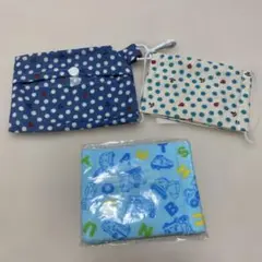 子供用 布マスク2枚とマスクケースのセット