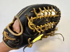 【定価5.5万】ミズノプロ 外野手 イチロー型 オーダーグラブ 黒 匠仕上げ