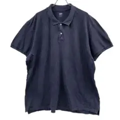 オールドネイビー　メンズポロシャツ　黒　3XL　大きめサイズ　古着【3839】