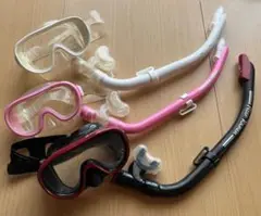 リーフツアラー　スノーケル大人用２【未使用】子供用１【未使用に近い】